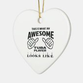 Zo ziet een geweldige Tuba speler eruit Keramisch Ornament (Links)