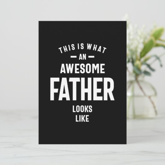 Zo ziet een Geweldige vader eruit Bedankkaart (Staand voorkant)