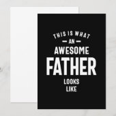 Zo ziet een Geweldige vader eruit Bedankkaart (Voorkant / Achterkant)