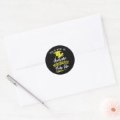Zo ziet een Geweldige Valedictorian eruit Ronde Sticker (Envelop)