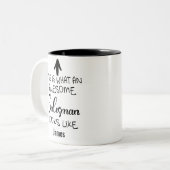 Zo ziet een geweldige verkoper er uit tweekleurige koffiemok (Voorkant links)