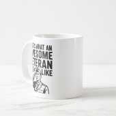 Zo ziet een Geweldige veteraan eruit Koffiemok (Voorkant links)