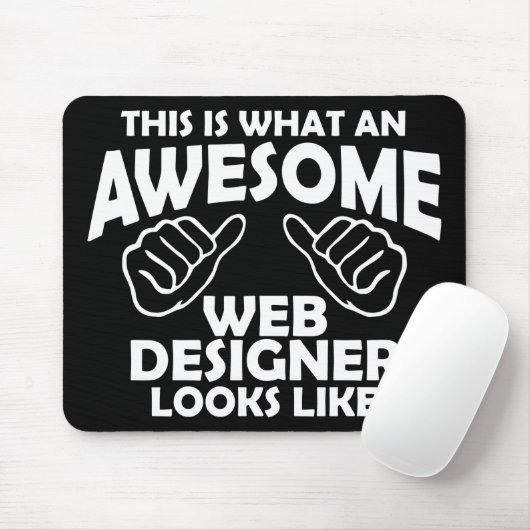 Zo ziet een geweldige webontwerper er zo uit muismat (Met muis)
