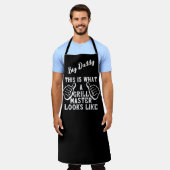 Zo ziet een grillmaster eruit schort (Gedragen)