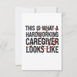 Zo ziet een hardwerkende verzorger eruit bedankkaart