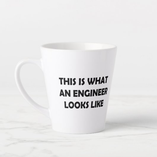 Zo ziet een ingenieur er zo uit latte mok (Links)