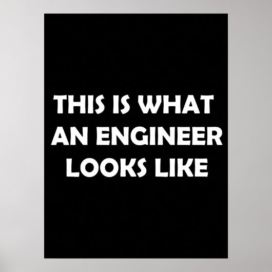 Zo ziet een ingenieur er zo uit poster (Voorkant)