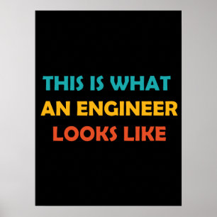 Zo ziet een ingenieur er zo uit poster