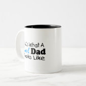 Zo ziet een koude vader eruit (2) tweekleurige koffiemok (Voorkant links)