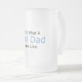 Zo ziet een koude vader eruit. matglas bierpul (Voorkant rechts)