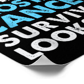 Zo ziet een overlevende van prostaatkanker eruit poster (Hoek)