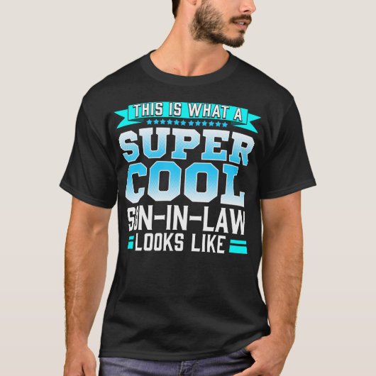 Zo ziet een supercool schoonzoon eruit. t-shirt (Voorkant)