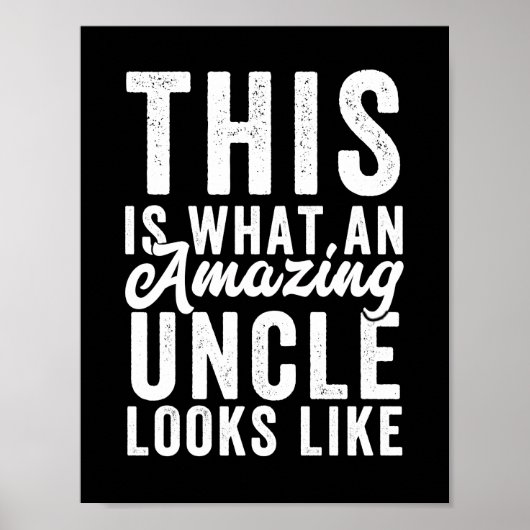 Zo ziet een verbluffende oom eruit poster (Voorkant)