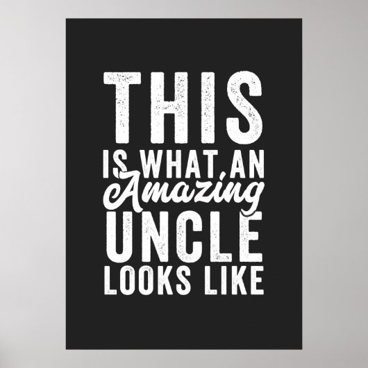 Zo ziet een verbluffende oom eruit poster (Voorkant)