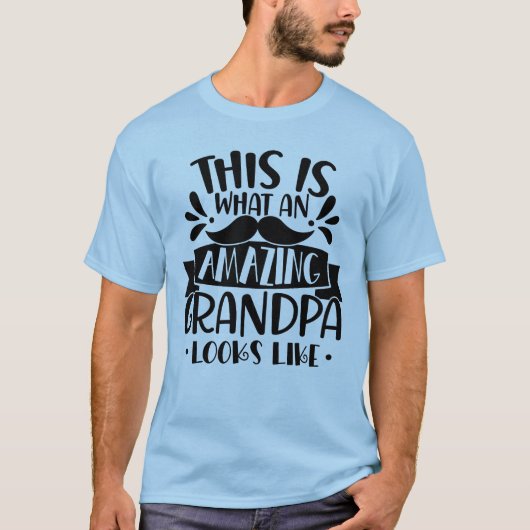 Zo ziet een verbluffende opa eruit t-shirt (Voorkant)