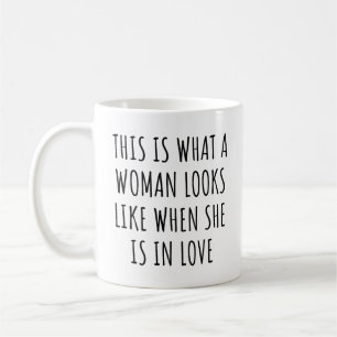 Zo ziet een vrouw eruit als ze verliefd is koffiemok