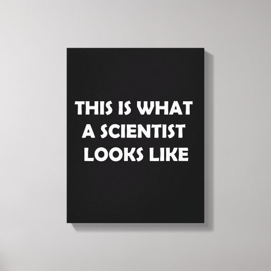 Zo ziet een wetenschapper er eruit canvas afdruk (Voorkant)