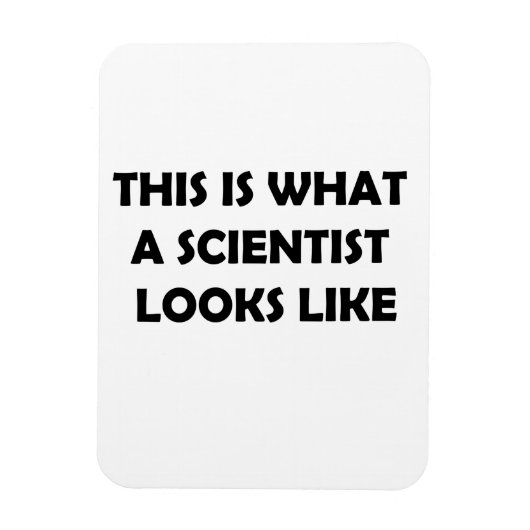 Zo ziet een wetenschapper er eruit magneet (Verticaal)