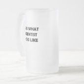 Zo ziet een wetenschapper er eruit matglas bierpul (Voorkant links)