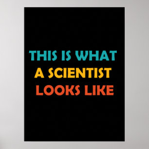 Zo ziet een wetenschapper er eruit poster