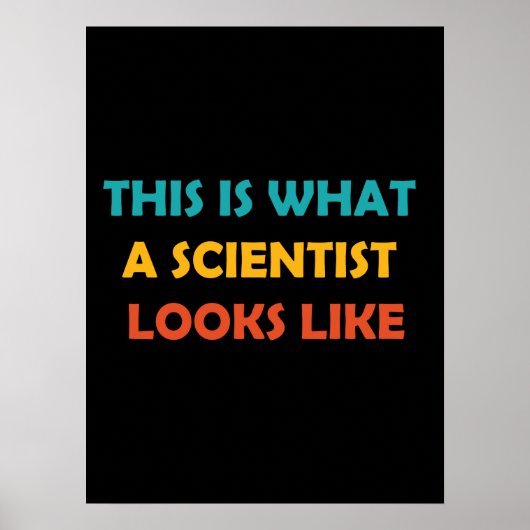 Zo ziet een wetenschapper er eruit poster (Voorkant)