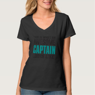 Zo ziet een wollige kapitein eruit als een vun boa t-shirt