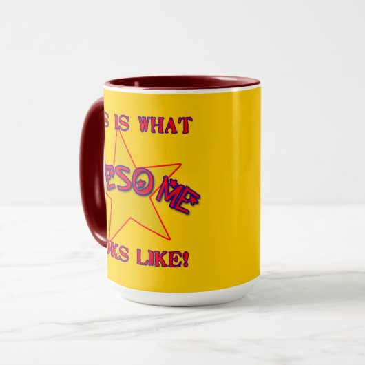 Zo ziet Geweldige eruit! Mok (Voorkant links)