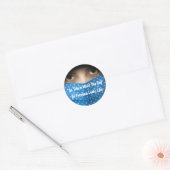 Zo ziet het einde van de vrijheid eruit ronde sticker (Envelop)