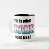 Zo ziet TRANS eruit! KoffieMok Tweekleurige Koffiemok (Voorkant links)