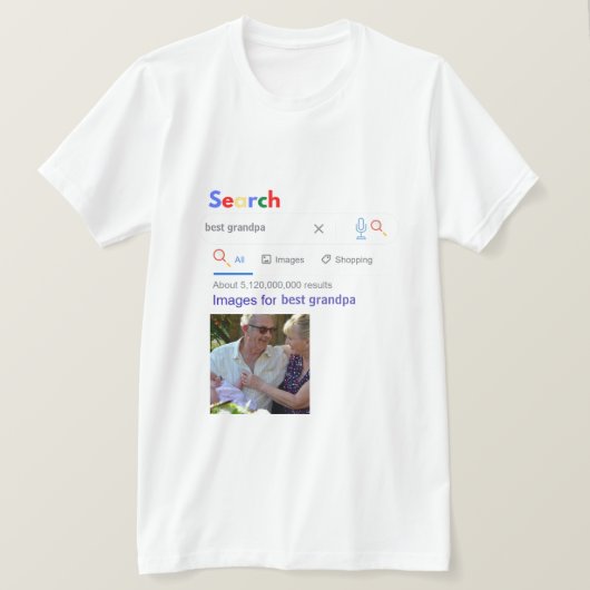 Zo ziet 'World BEST Grandpa' eruit T-shirt (Design voorkant)