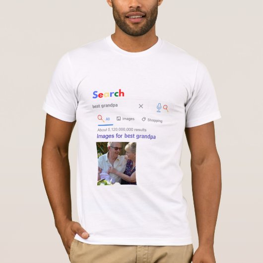 Zo ziet 'World BEST Grandpa' eruit T-shirt (Voorkant)