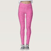 "Zo, zo roze bloemmotief" Leggings (Voorkant)