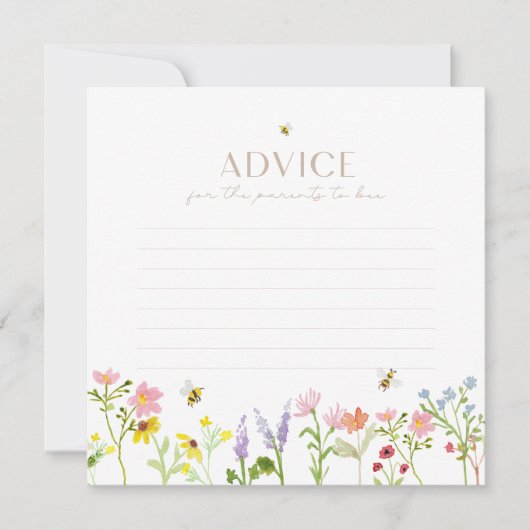 Zo Zoet Als Bij Kan Zijn Moderne Minimale Advieska Kaart (Voorkant)