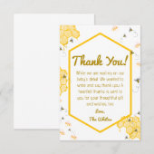 Zo Zoet Als Een Bij Baby Shower Dankkaart Bedankkaart (Voorkant / Achterkant)