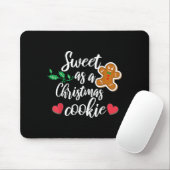 Zo Zoet Als Een Kerstkoekje - Biscuit, Kerst Muismat (Met muis)