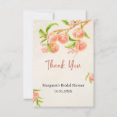 Zo Zoet als een Perzik Bedankkaart (Voorkant)