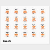 Zo Zoet Als Een Pompoentaart Grappig Ronde Sticker (Vel)