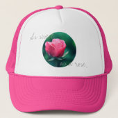 Zo Zoet Als Een Roze Bloem Hoed Trucker Pet (Voorkant)