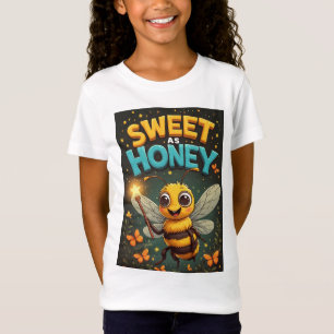 Zo Zoet Als Honing: Schattige Cartoon Bij T-shirt
