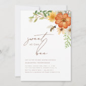 Zo Zoet Als Kan Bij | Lente Bloemen Baby Shower Kaart (Voorkant)