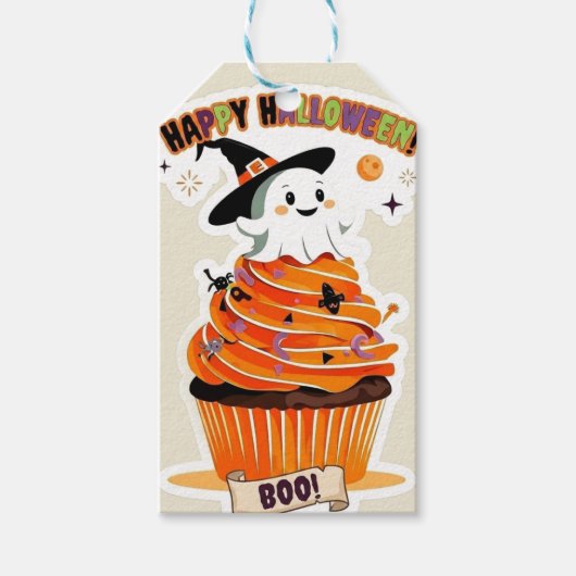 Zo Zoet Als Kan Boo Lieve Halloween Cupcakes Cadeaulabel (Voorkant)
