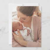 Zo zoet als kan zijn geboorte aankondigingen (Achterkant)