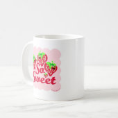 Zo zoete aardbeien Cute Berry Cartoon Koffiemok (Voorkant links)