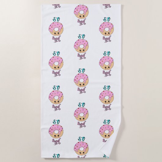 Zo zoete Doughnoten 2 juni Jelly National Donut Da Strandlaken (Voorkant)