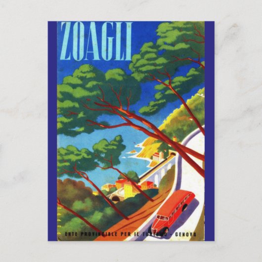  Zoagli Genova Italië Europees Toerisme Briefkaart (Voorkant)