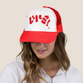 Zoals! い い ね als rood teken trucker pet (In situ)