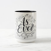 "Zoals altijd" Tweekleurige Koffiemok (Center)