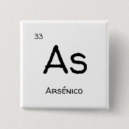 Zoals arseen vierkante button 5,1 cm