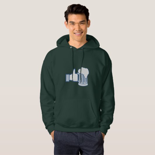 Zoals Beer op St Patrick's Day Hoodie (Voorkant volledig)