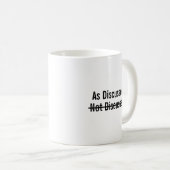 Zoals besproken niet besproken koffiemok (Voorkant rechts)